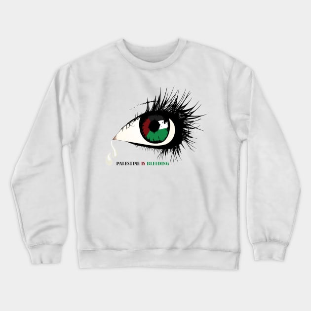 Palestine is bleeding Crewneck Sweatshirt by mutarek